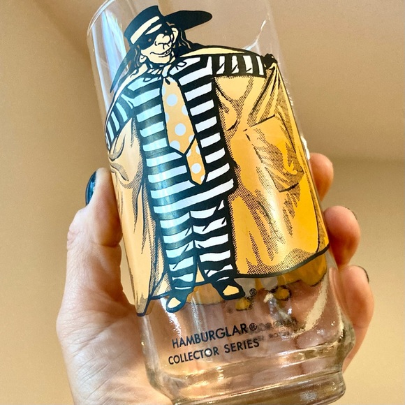 Vintage collectible McDonalds Big Mac Hamburglar drinking glasses 3 count - Picture 3 of 8